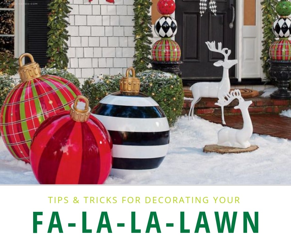 tips and tricks for decoration your lawn for Christmas
