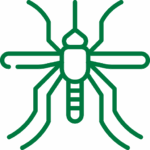 Fairway Lawns mosquito control services icon with an illustrated depiction of a mosquito